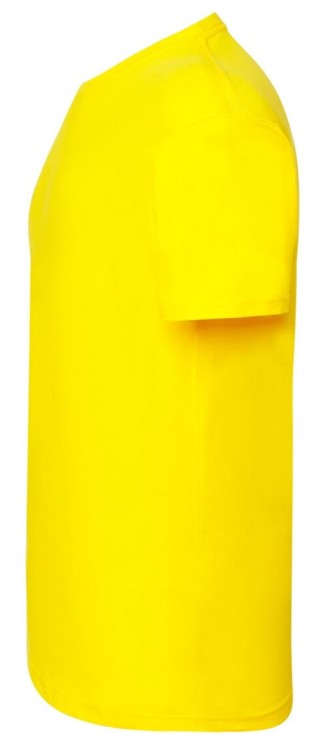 Żółta koszulka JHK męska bawełniana 170 gram bok.jpg