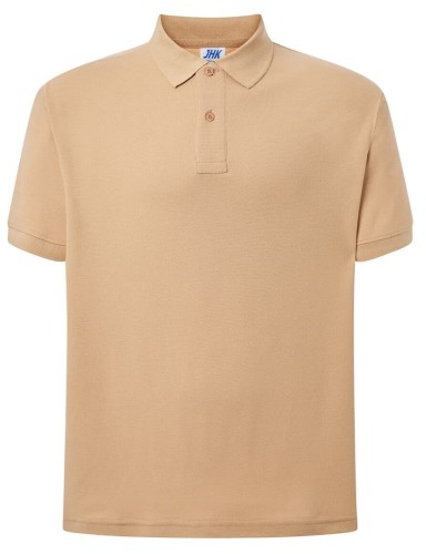 Koszulka polo męska JHK piaskowa - sand