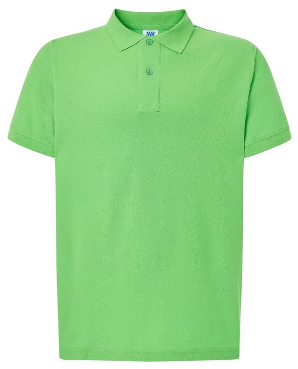 Koszulka polo męska JHK zielona - limonkowa