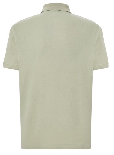 Koszulka polo męska JHK zielona - pale green - tył