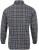 Koszula flanelowa robocza szara szkocka krata tył