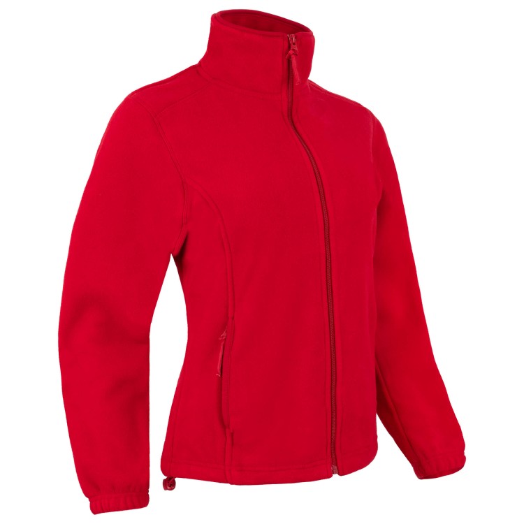 Czerwony polar damski