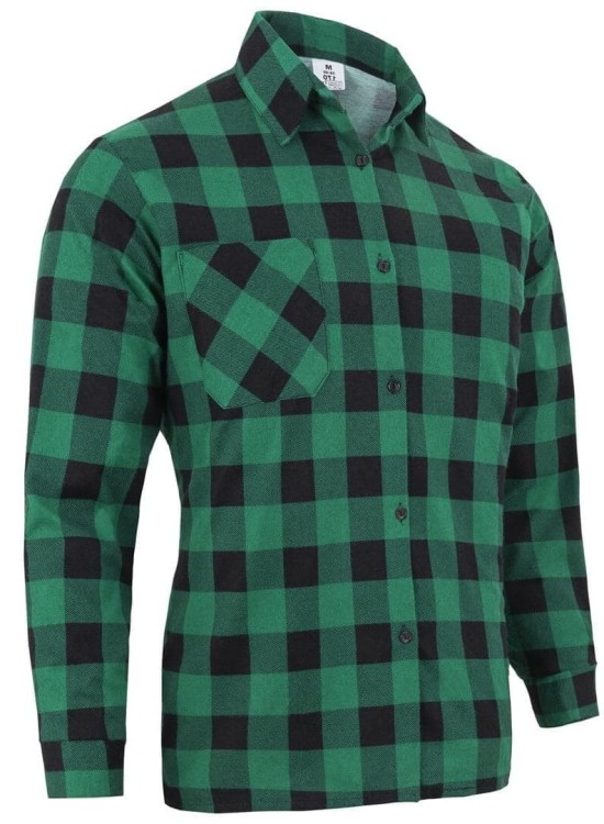 Koszula flanelowa robocza zielona