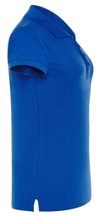 JHK koszulka polo damska bawełniana niebieska bok.jpg