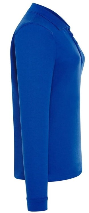 JHK koszulka polo damska z długim rękawem niebieska bok.jpg