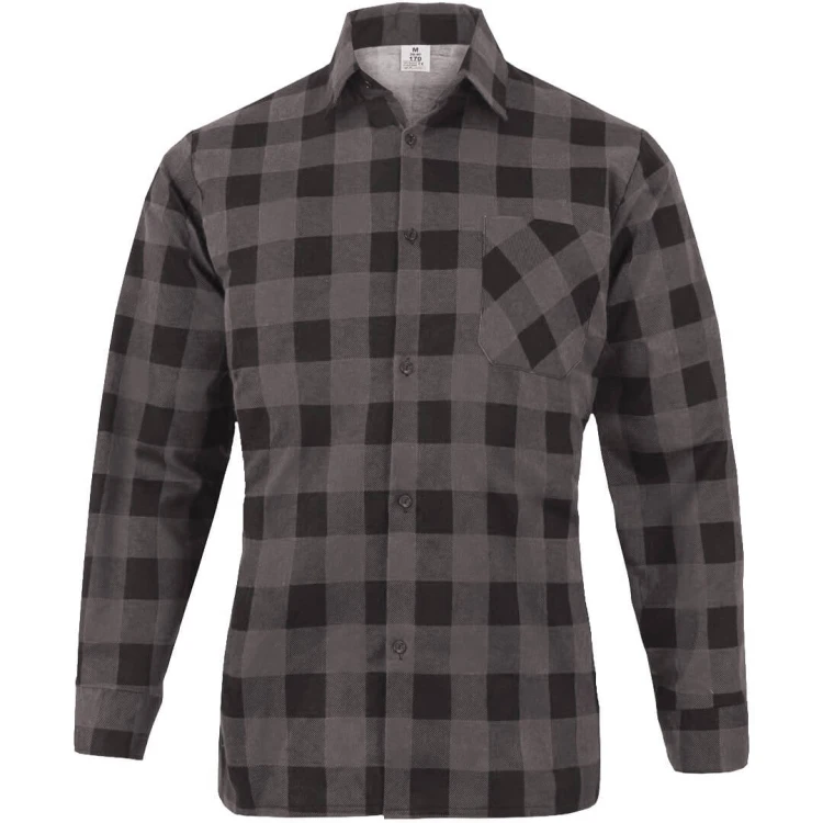 Koszula flanelowa robocza szara