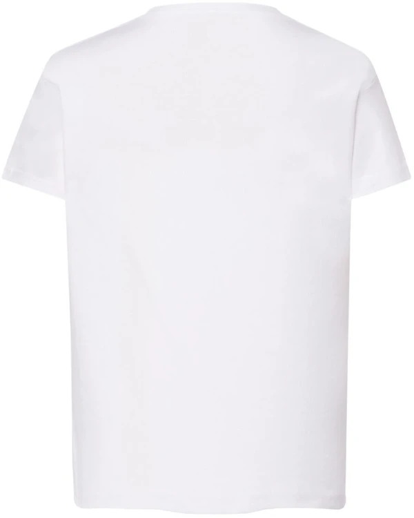 Koszulka dziecięca bawełniana biała JHK - tył