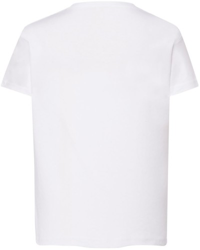 Koszulka dziecięca bawełniana biała JHK premium - tył