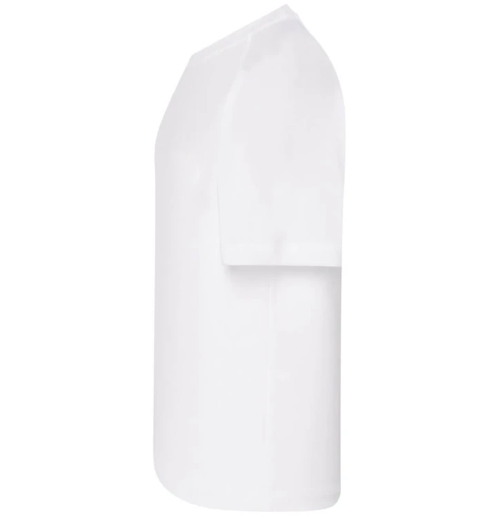 Koszulka dziecięca sportowa biała JHK - bok