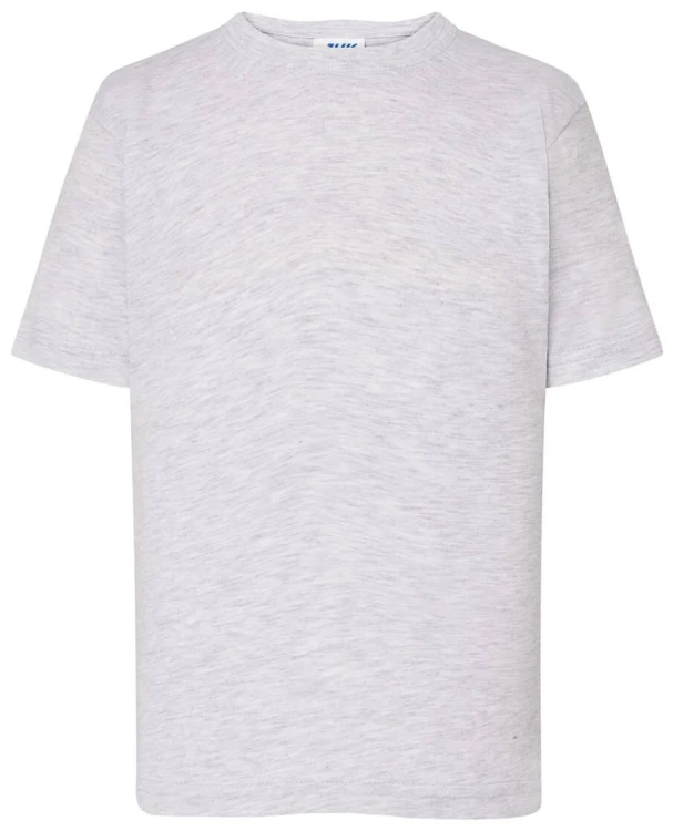 Koszulka dziecięca bawełniana szara jasna JHK