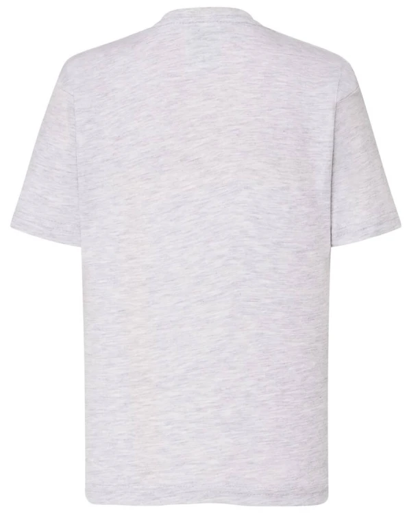 Koszulka dziecięca bawełniana szara jasna JHK - tyl