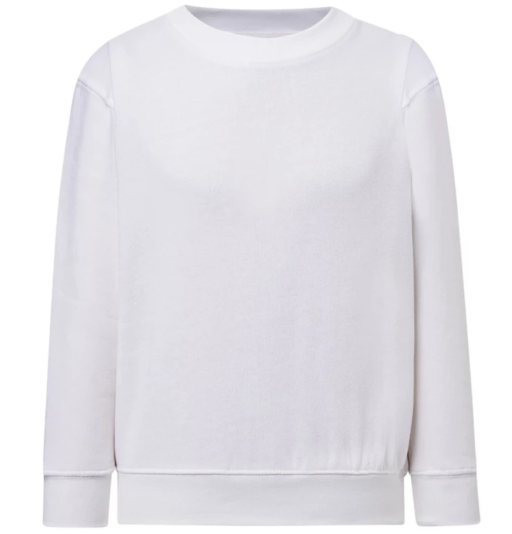 Bluza dziecięca biała bez kaptura JHK