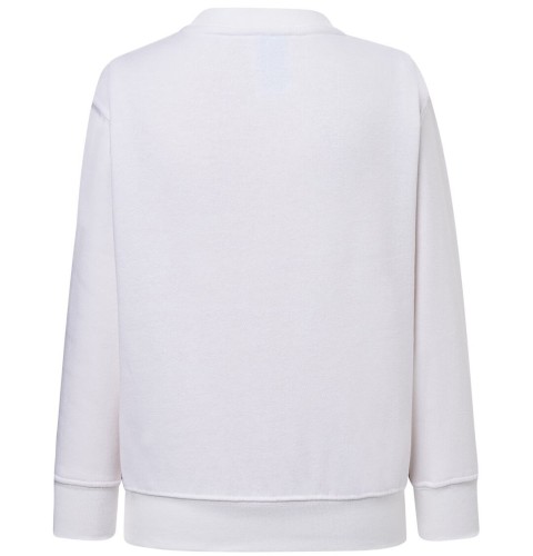 Bluza dziecięca biała bez kaptura JHK - tył