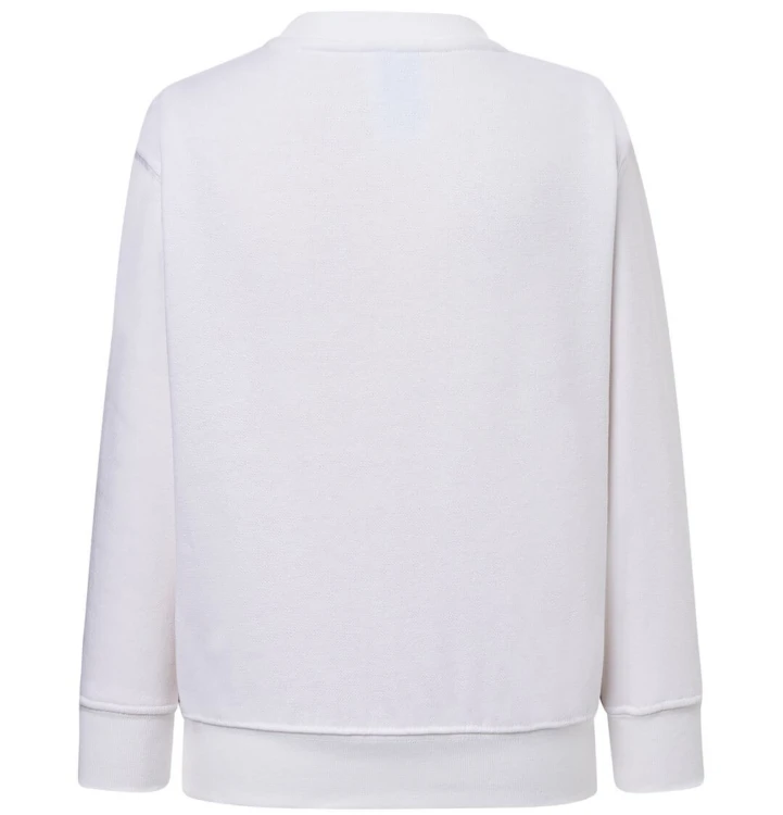Bluza dziecięca biała bez kaptura JHK - tył