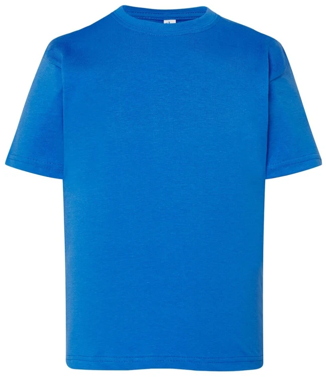 Koszulka dziecięca bawełniana niebieska JHK 155gram