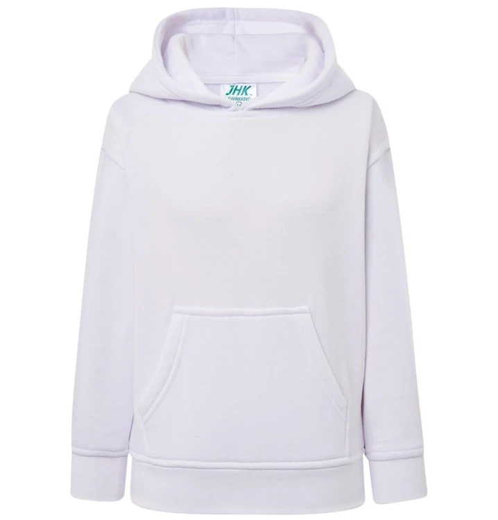 Bluza dziecięca z kapturem biała JHK
