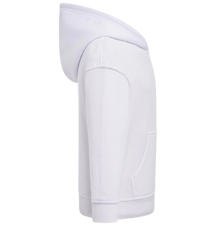 Bluza dziecięca z kapturem biała JHK  - bok