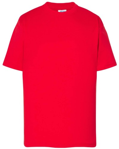 Koszulka dziecięca bawełniana czerwona JHK 155gram