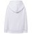 Bluza dziecięca z kapturem rozpinana biała JHK - tył