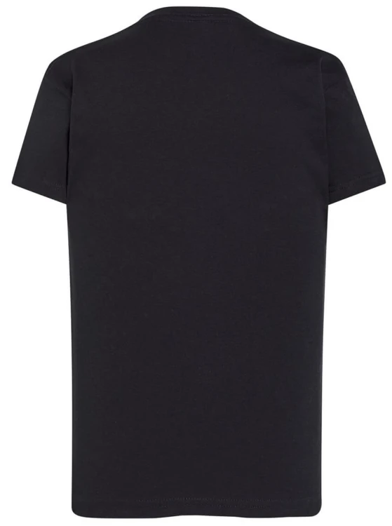 Koszulka dziecięca bawełniana czarna JHK premium - tył