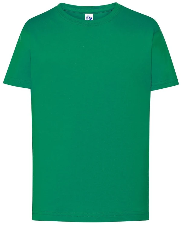 Koszulka dziecięca bawełniana zielona JHK 155gram
