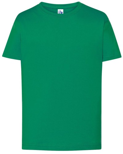 Koszulka dziecięca bawełniana zielona JHK premium