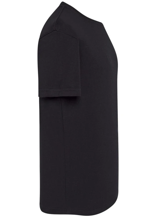 Koszulka dziecięca bawełniana czarna JHK premium - bok