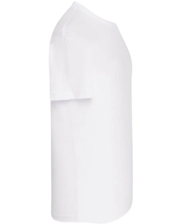 Koszulka dziecięca bawełniana biała JHK - bok