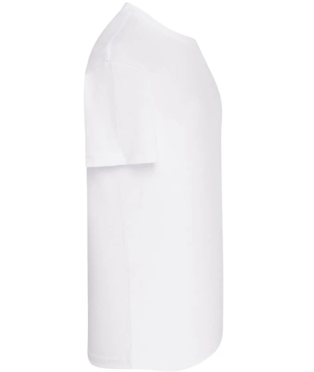 Koszulka dziecięca bawełniana biała JHK premium - bok