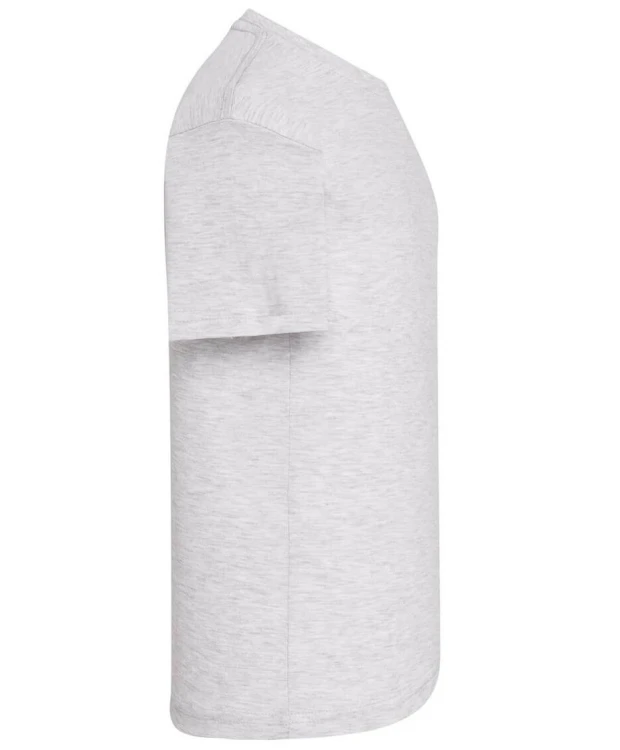 Koszulka dziecięca bawełniana szara jasna JHK - bok