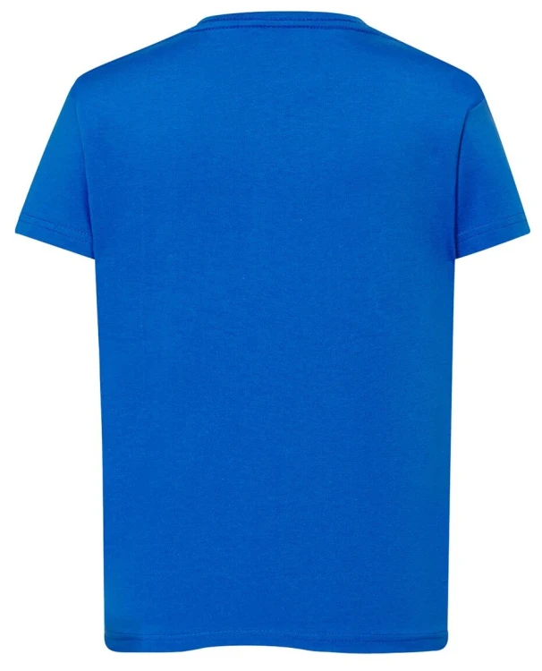 Koszulka dziecięca bawełniana niebieska JHK premium - tył