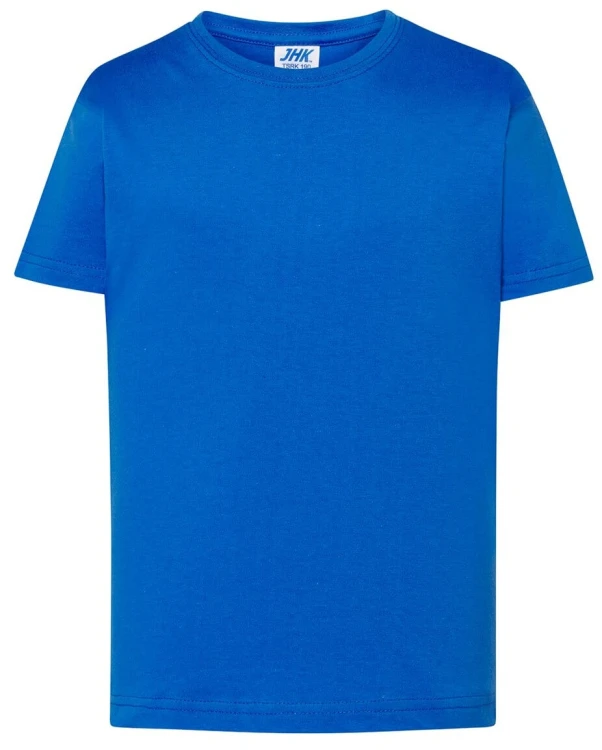Koszulka dziecięca bawełniana niebieska JHK premium
