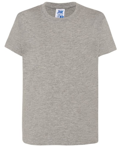 Koszulka dziecięca bawełniana szara JHK premium