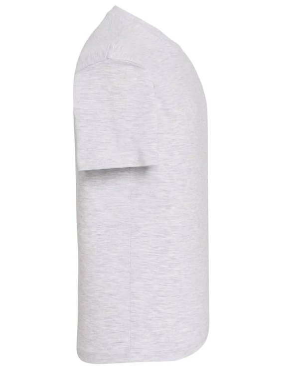 Koszulka dziecięca bawełniana szara jasna JHK premium - bok