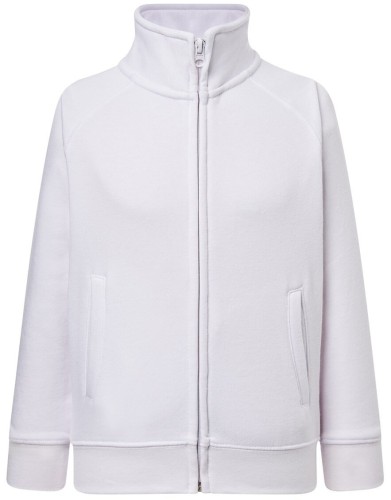 Bluza dziecięca rozpinana biała JHK