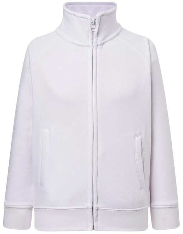 Bluza dziecięca rozpinana biała JHK