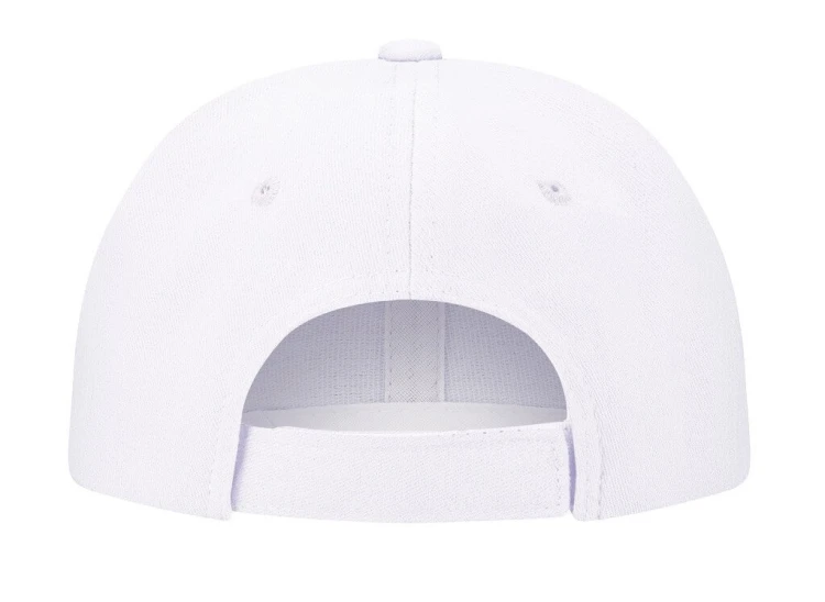 Czapka z daszkiem dziecięca biała 6 panelowa - tył