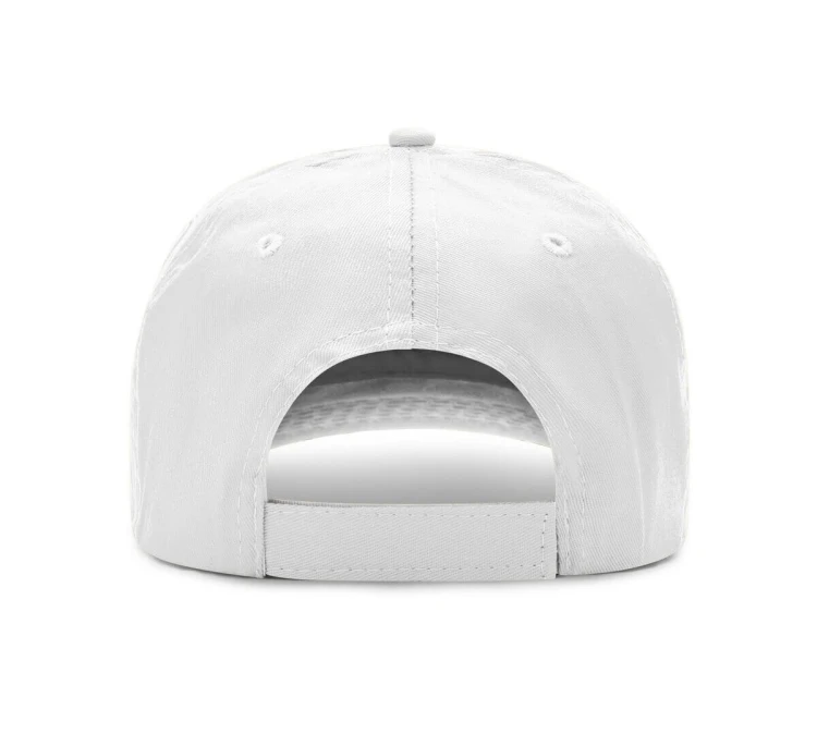 Czapka z daszkiem dziecięca biała 5 panelowa - tył.jpg