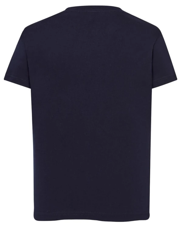 Koszulka dziecięca bawełniana granatowa JHK premium - tył