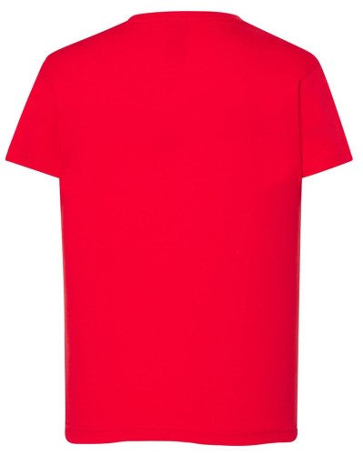 Koszulka dziecięca bawełniana czerwona JHK premium - tył