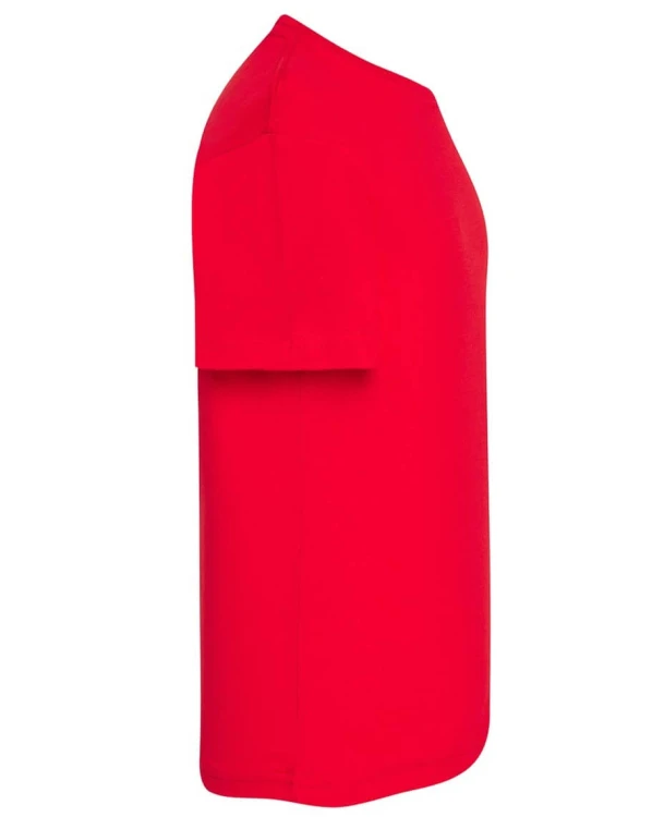 Koszulka dziecięca bawełniana czerwona JHK premium - bok