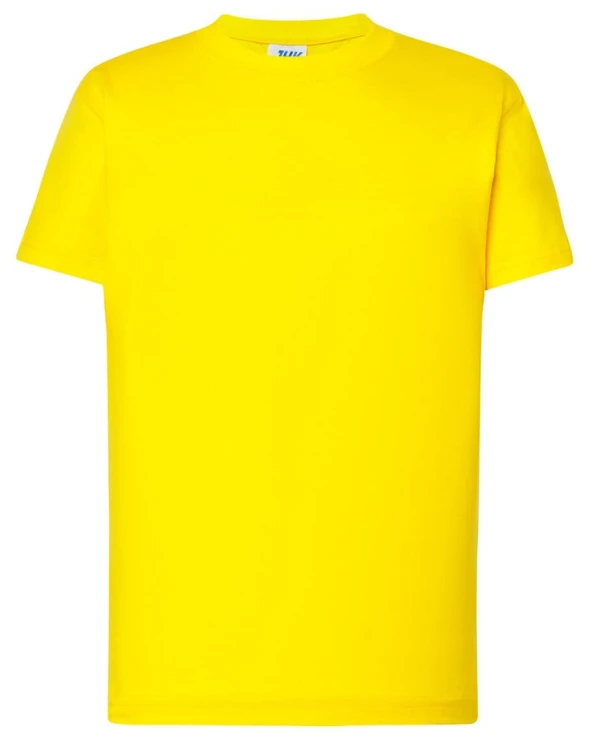 Koszulka dziecięca bawełniana żółta JHK premium