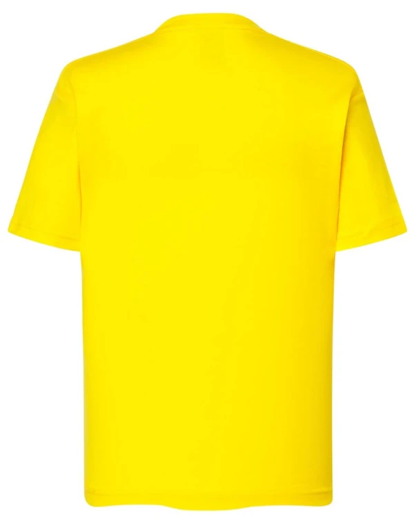 Koszulka dziecięca bawełniana żółta JHK premium - tył
