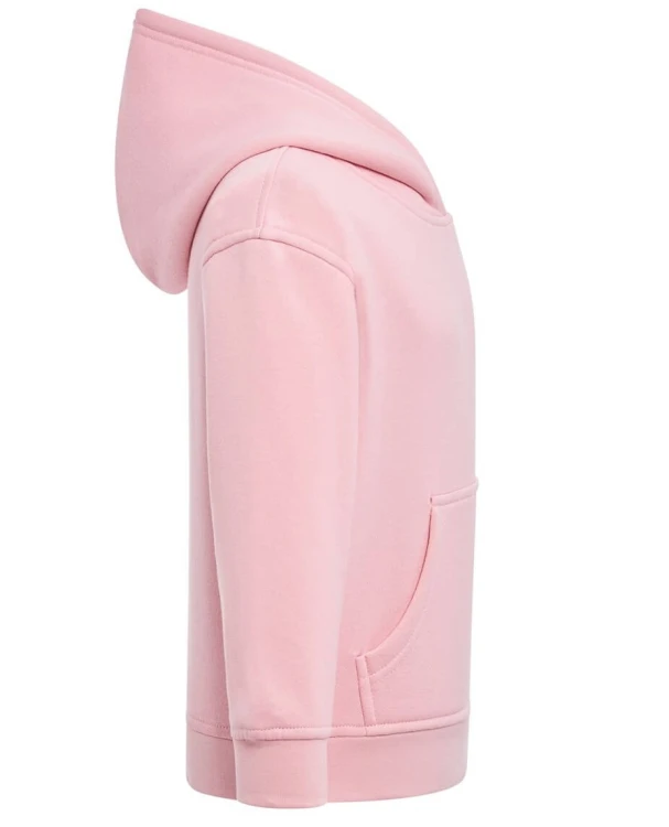 Bluza dziecięca z kapturem różowa JHK - bok