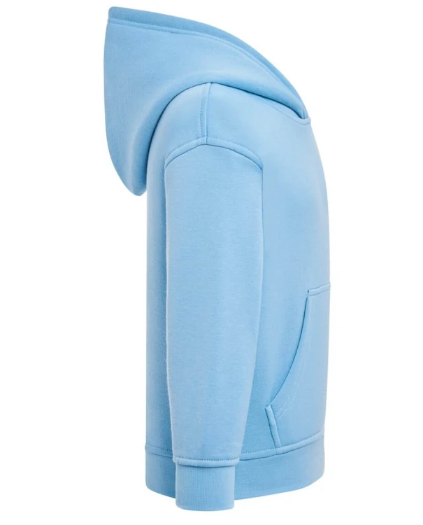 Bluza dziecięca z kapturem błękitna JHK - bok