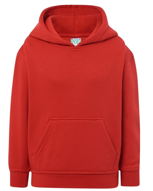 Bluza dziecięca z kapturem czerwona JHK