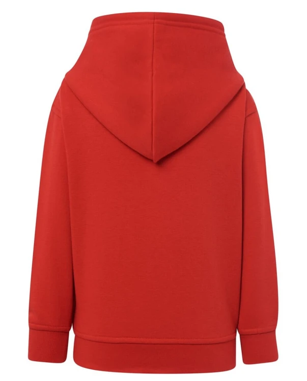 Bluza dziecięca z kapturem czerwona JHK - tył