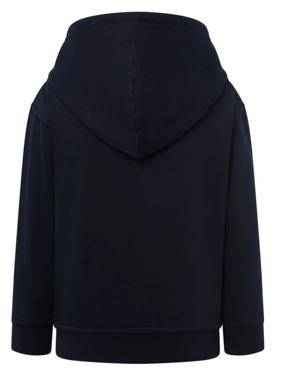 Bluza dziecięca z kapturem rozpinana granatowa JHK - tył