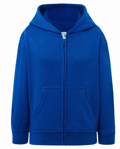 Bluza dziecięca z kapturem rozpinana niebieska JHK