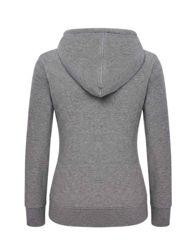 Bluza damska rozpinana JHK SWUL HOOD szara 240g -tyl